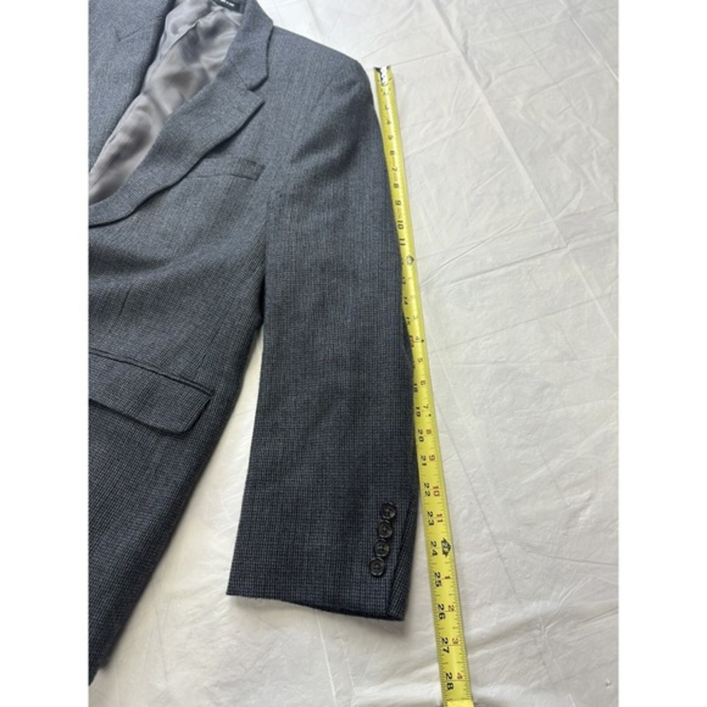 Lauren Ralph Lauren Mens‎ 46R Gray Lambswool Blazer Sport Coat Suit Jacket - Picture 6 of 8